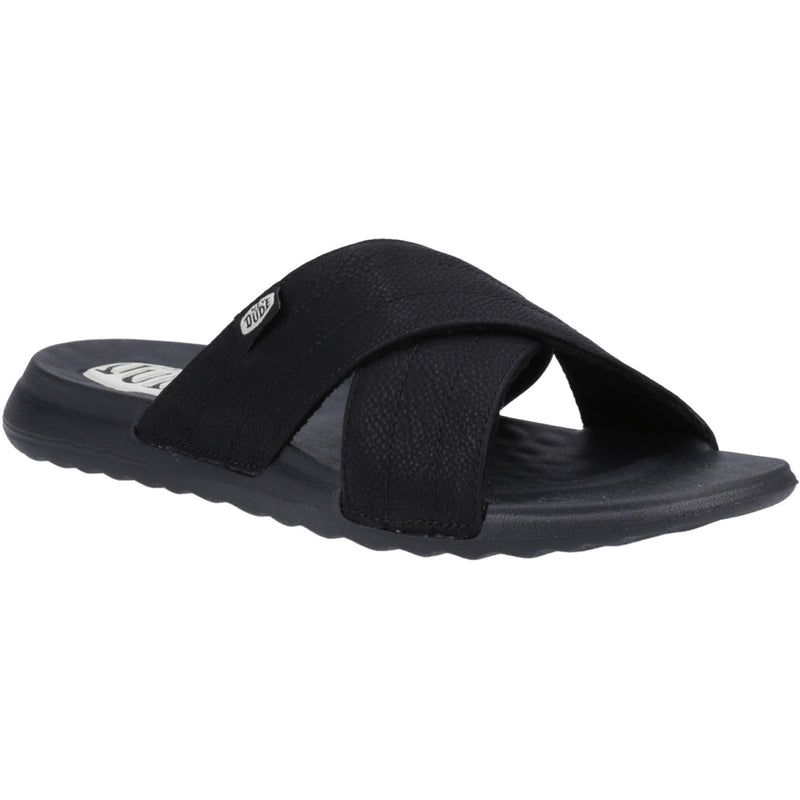 HEYDUDE Christi Slide Distressed Damen Schwarze Farbe Sandalen