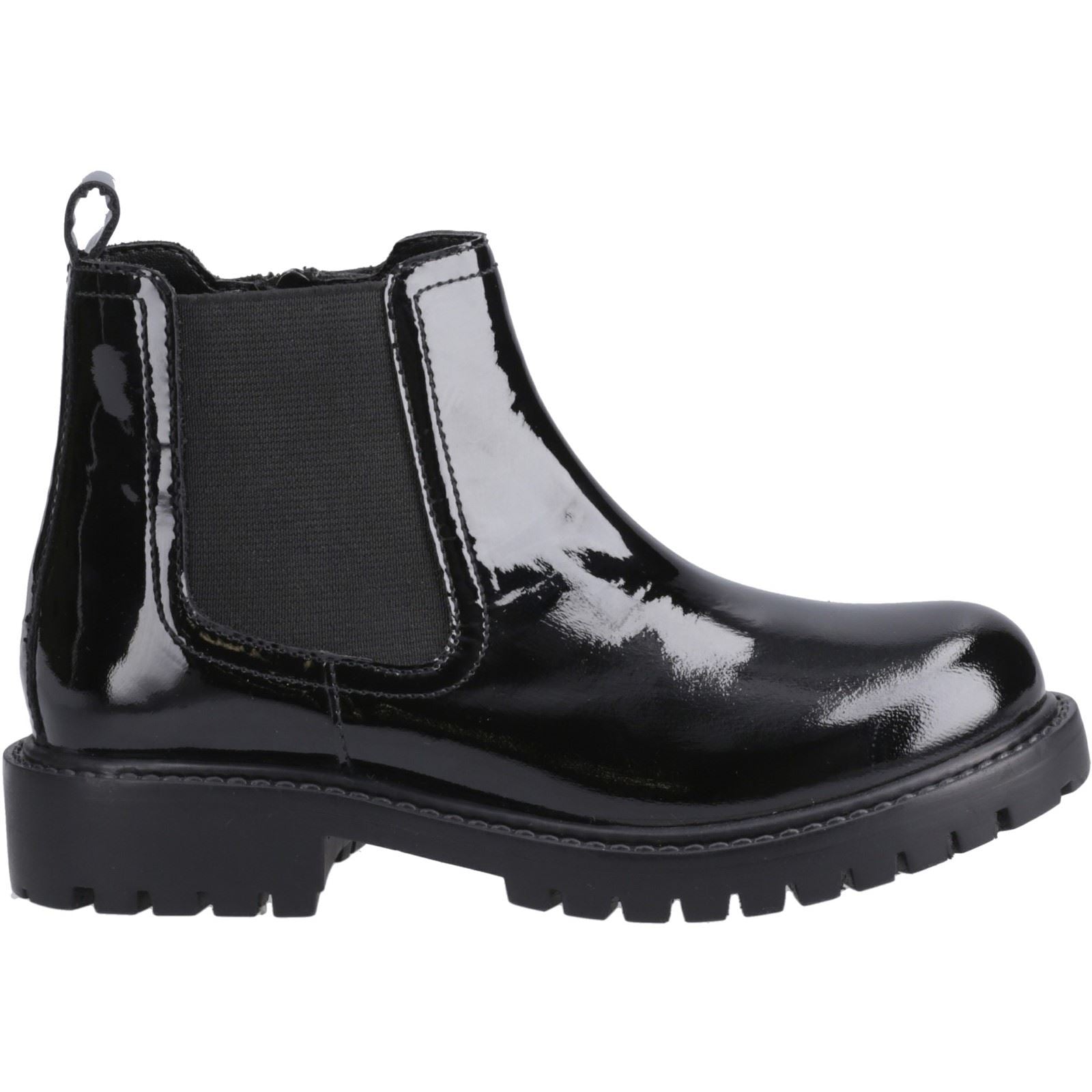 Hush Puppies Ariella Chelsea Mädchen Schwarze Farbe Lederstiefel
