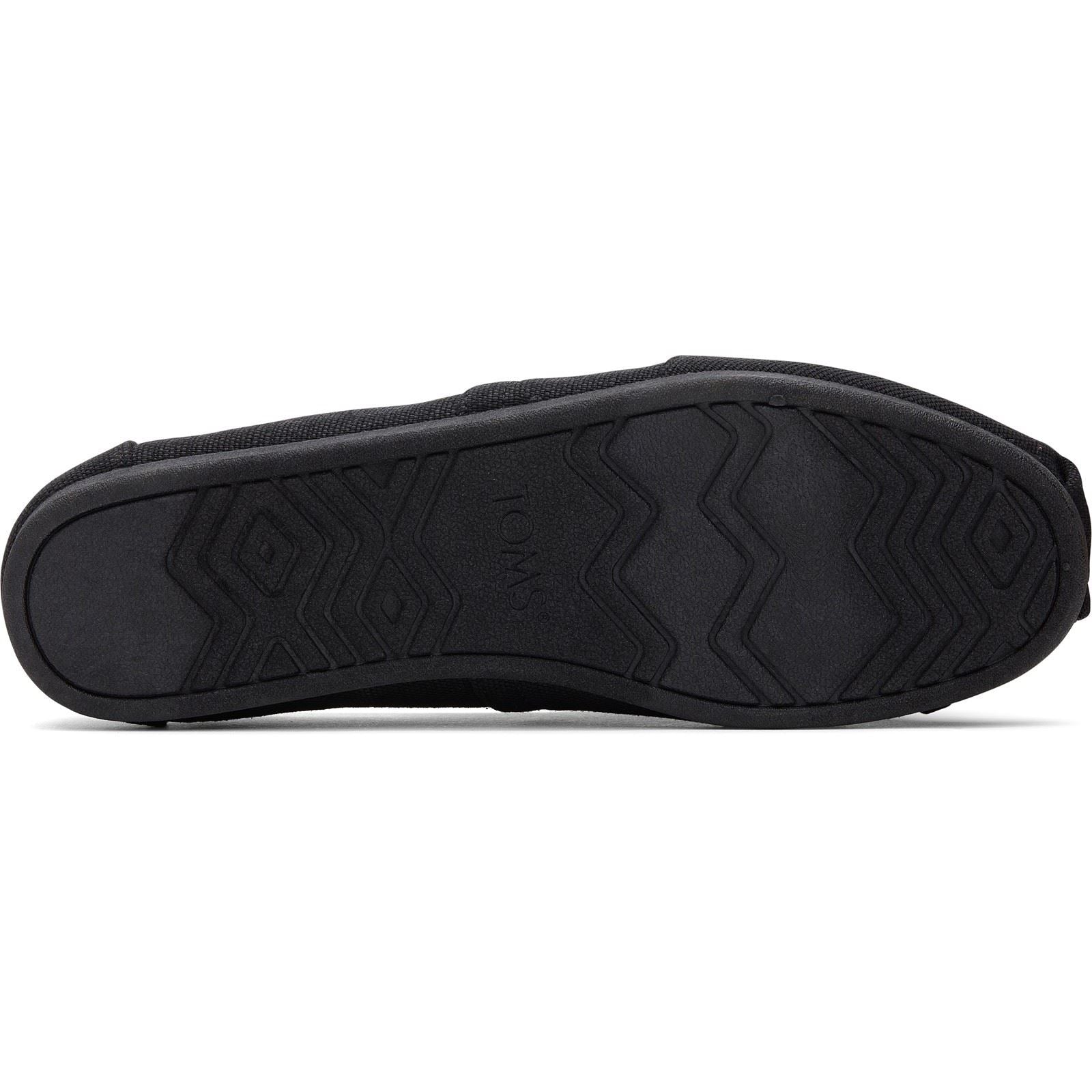 TOMS Alpargata Classic Baumwoll Herren Schwarze Espadrilles