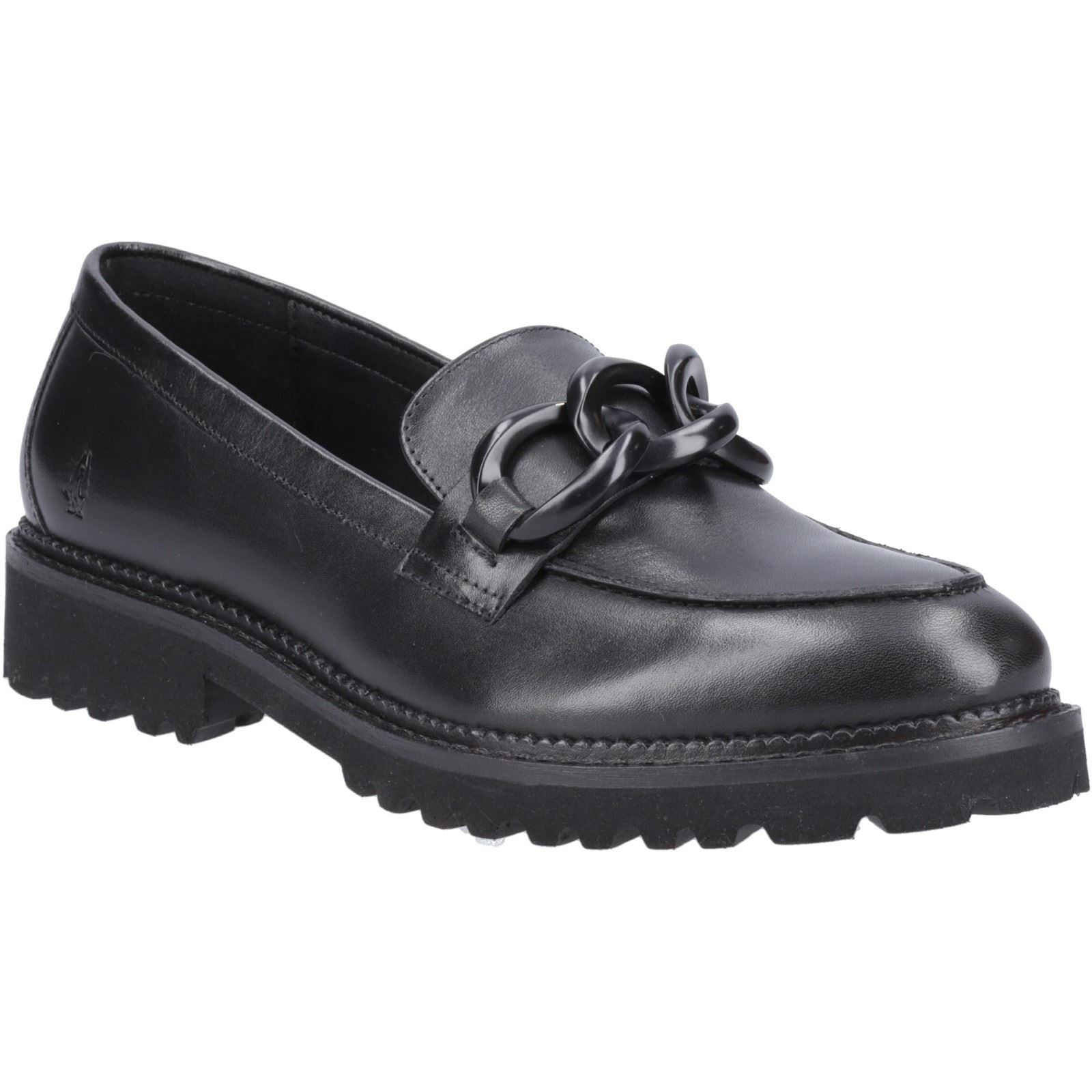 Hush Puppies Gianna Leder Frauen Schwarze Farbe Slipper