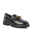 Pod Tate Damen Schwarze Farbe Loafer Aus Kunstleder