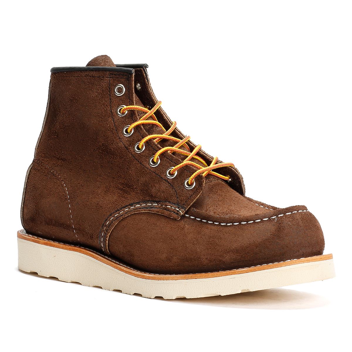 Red Wing 8836 6 Inch Moc Toe Wildleder Herren Braune Stiefel