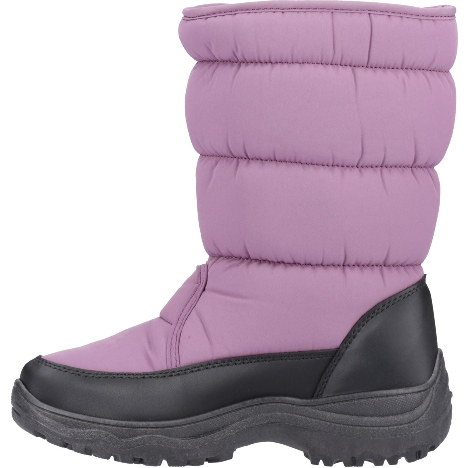 Cotswold Welland Damen Textil Winterstiefel in Lila halbhoch