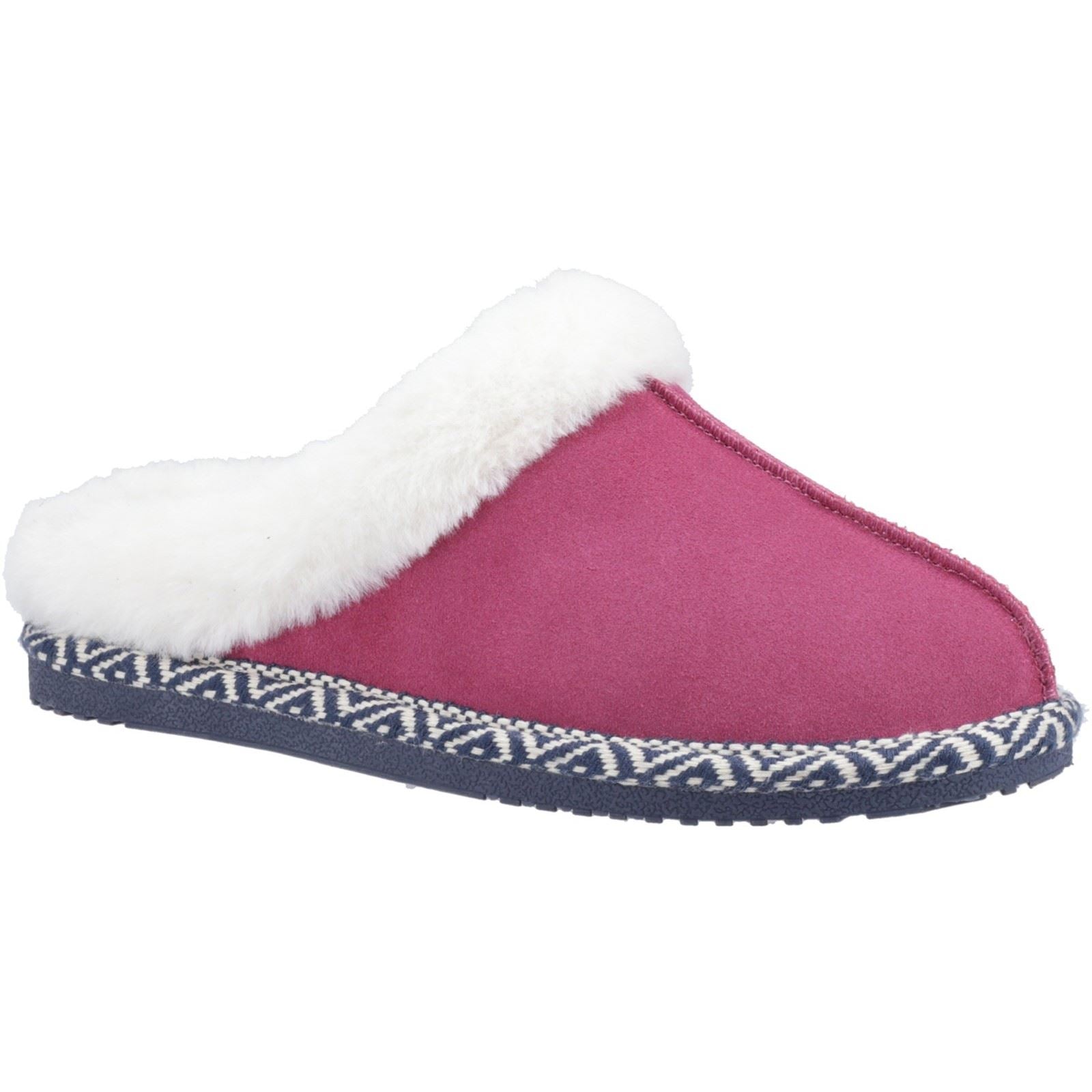 Hush Puppies Amara Wildleder Damen Rosa Hausschuhe