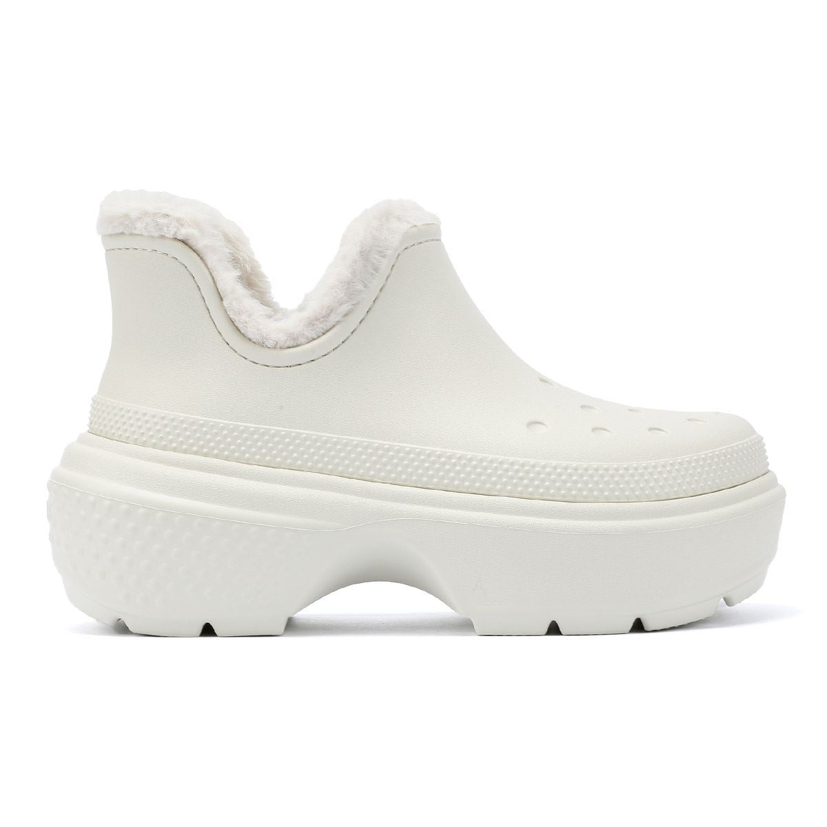 Crocs Stomp Lined Shorty Damen Weiße Stiefel