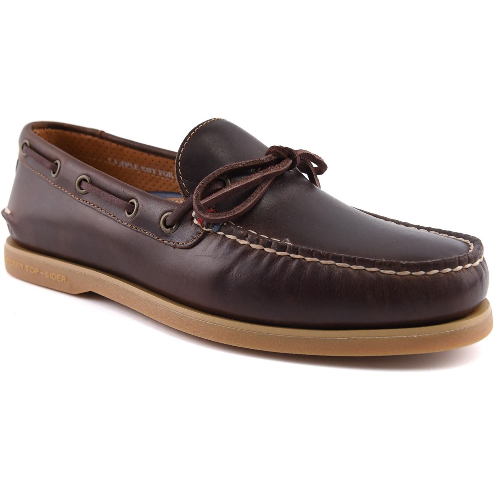 Sperry Gold Cup Authentic Original 1 Eye Herren Bootsschuhe Aus Braunem Leder
