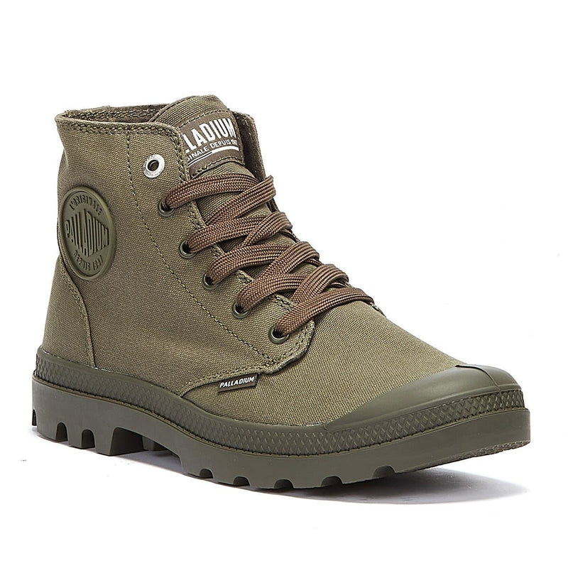 Palladium Pampa Hi Mono Chrome Grüne Stiefel