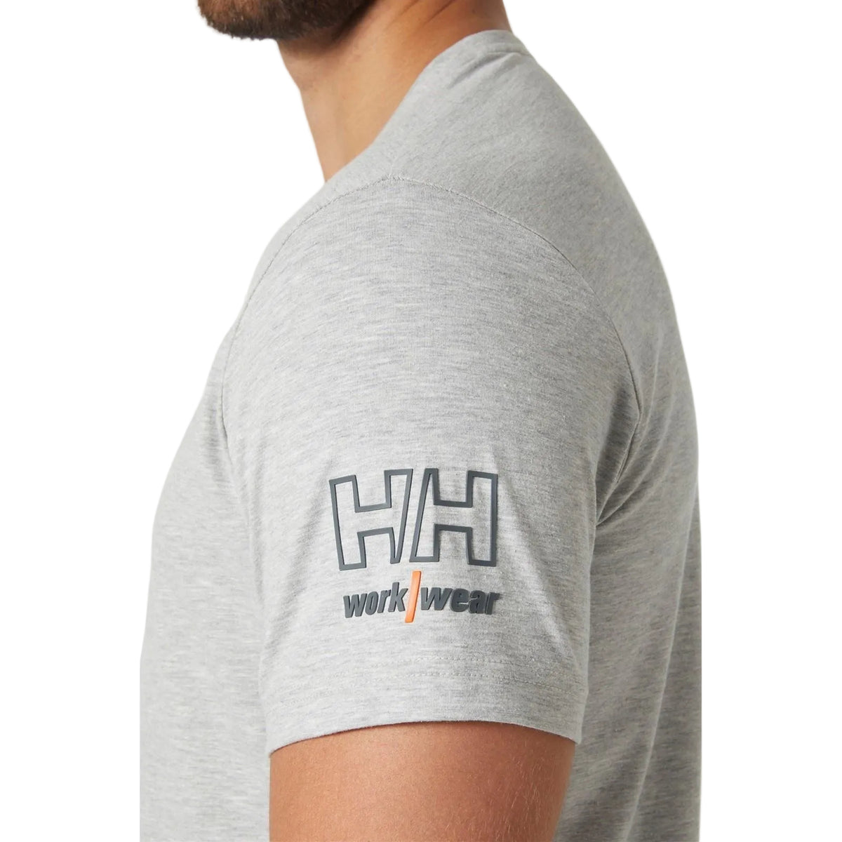 Helly Hansen Workwear Kensington Baumwoll Kurzarm T-Shirts Für Herren In Grau