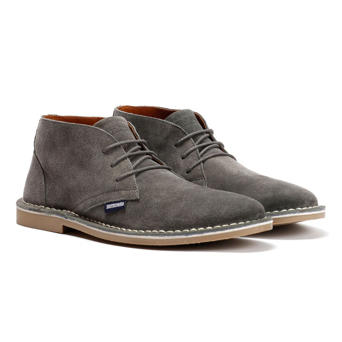 Lambretta Chiswick Wildleder Herren Stiefel In Grau