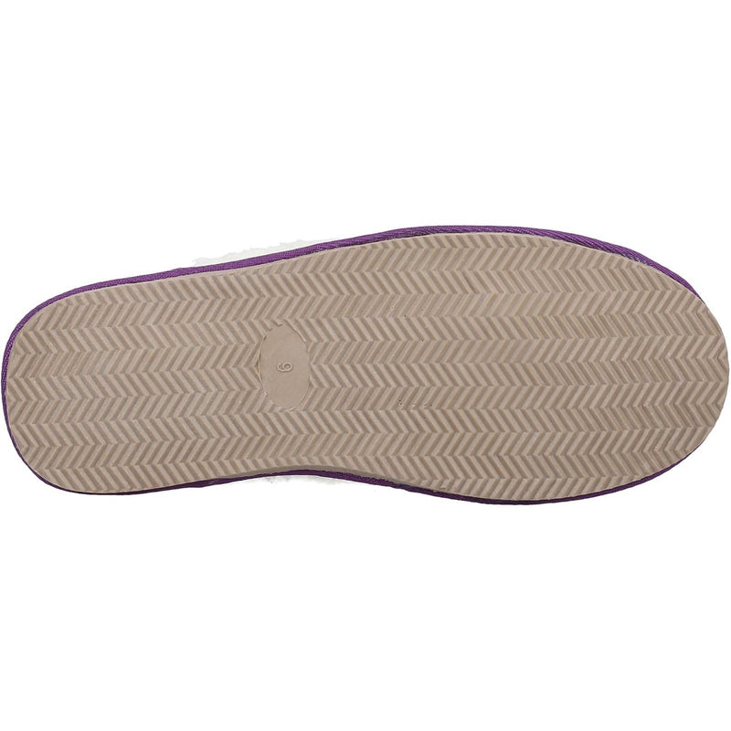 Hush Puppies Arianna Wildleder Damen Hausschuhe In Lila