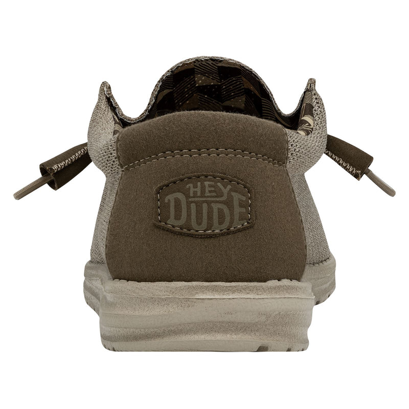 HEYDUDE Wally Sox Herren Bootsschuhe Aus Kunst-Wildleder In Beige