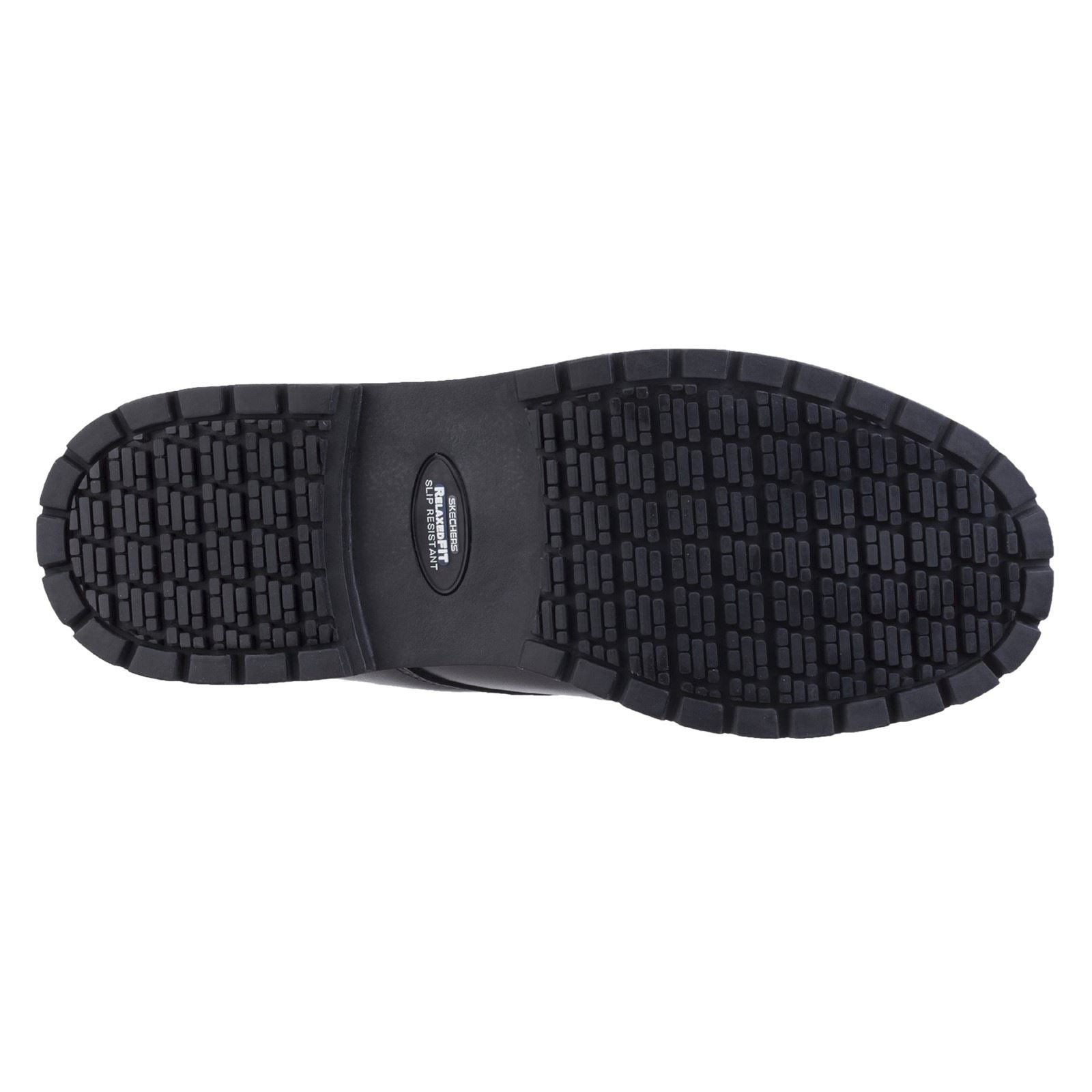 Skechers Workwear Cottonwood Elks Leder Herren Schwarze Sicherheitsschuhe