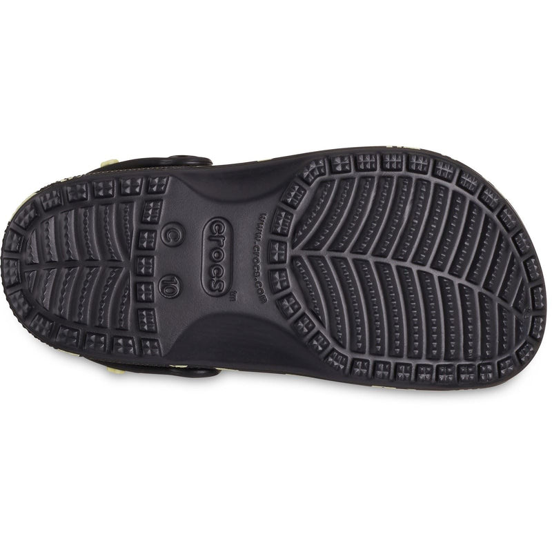 Crocs Classic Graphic Thermoplastische Schwarze Slipper