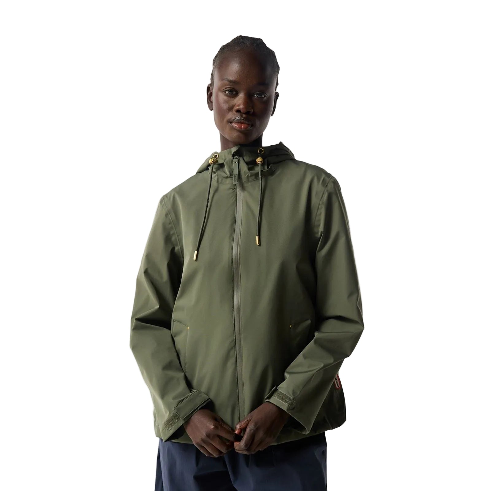 Hunter Original Lightweight Waterproof Damen Grüne Regenjacke