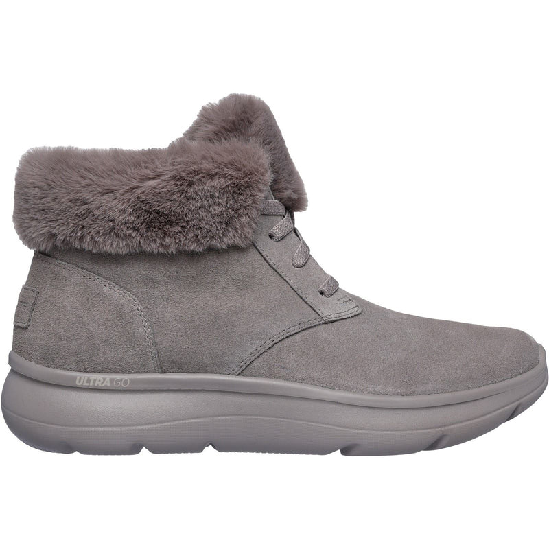 Skechers SK144334 ON-THE-GO JOY Wildleder Damen Stiefel In Dunklem Taupe