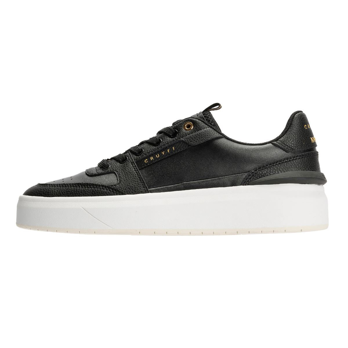Cruyff Endorsed Tennis Herren Schwarz Leder Sneakers