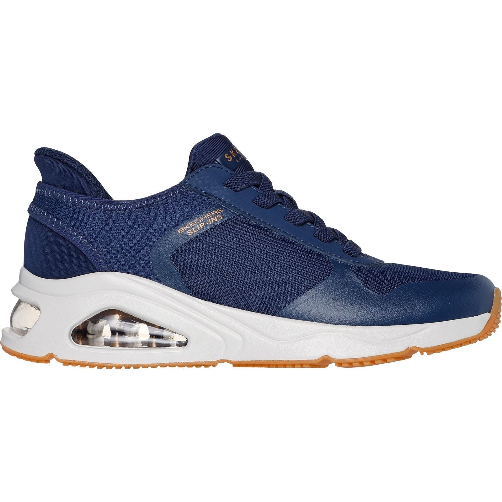 Skechers Tres-Air Uno Easy Steppers Textile Damen Navy Sneakers