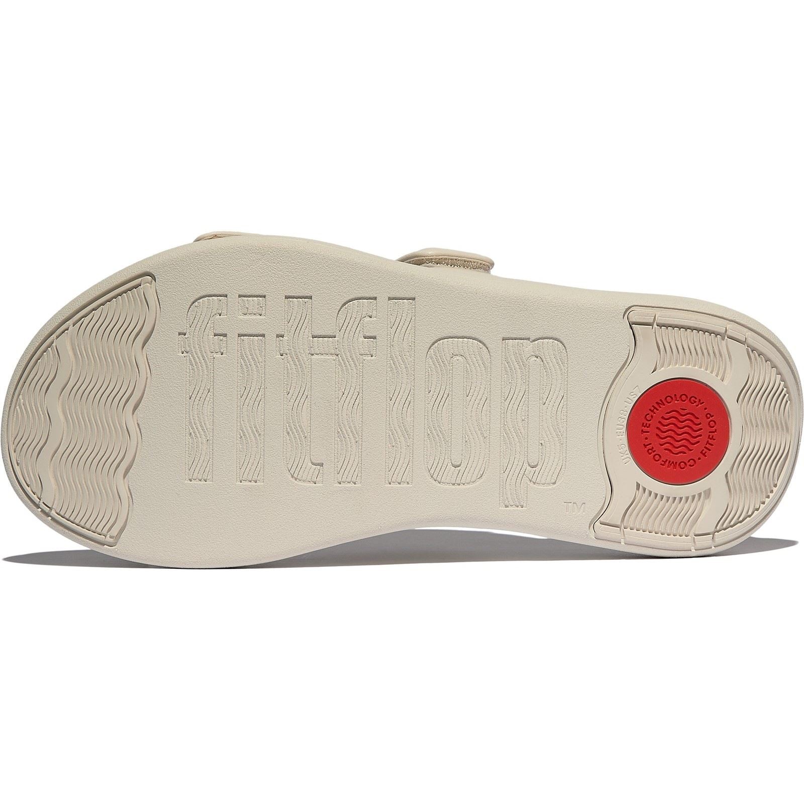 Fitflop F-Mode Go Polyurethan Damen Sandalen Paris Beige