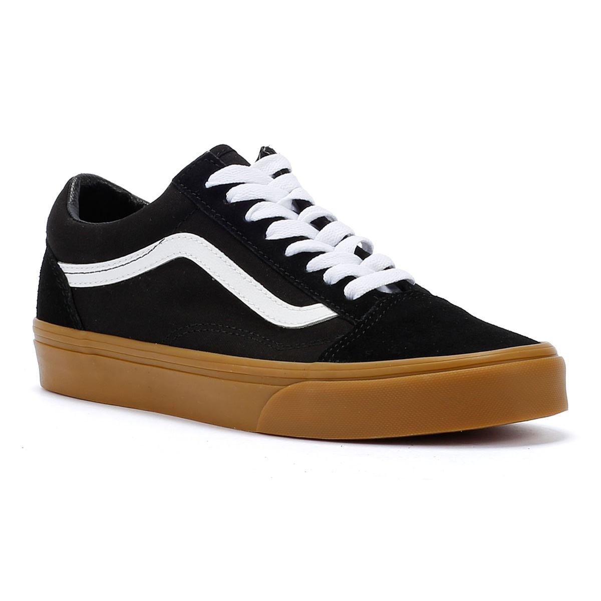 Vans Old Skool Schwarze Leinwand-Sneakers