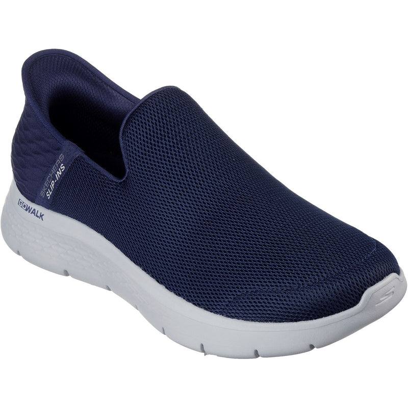 Skechers Go Walk Flex No Hands Synthetik Herren Sneaker In Marineblau