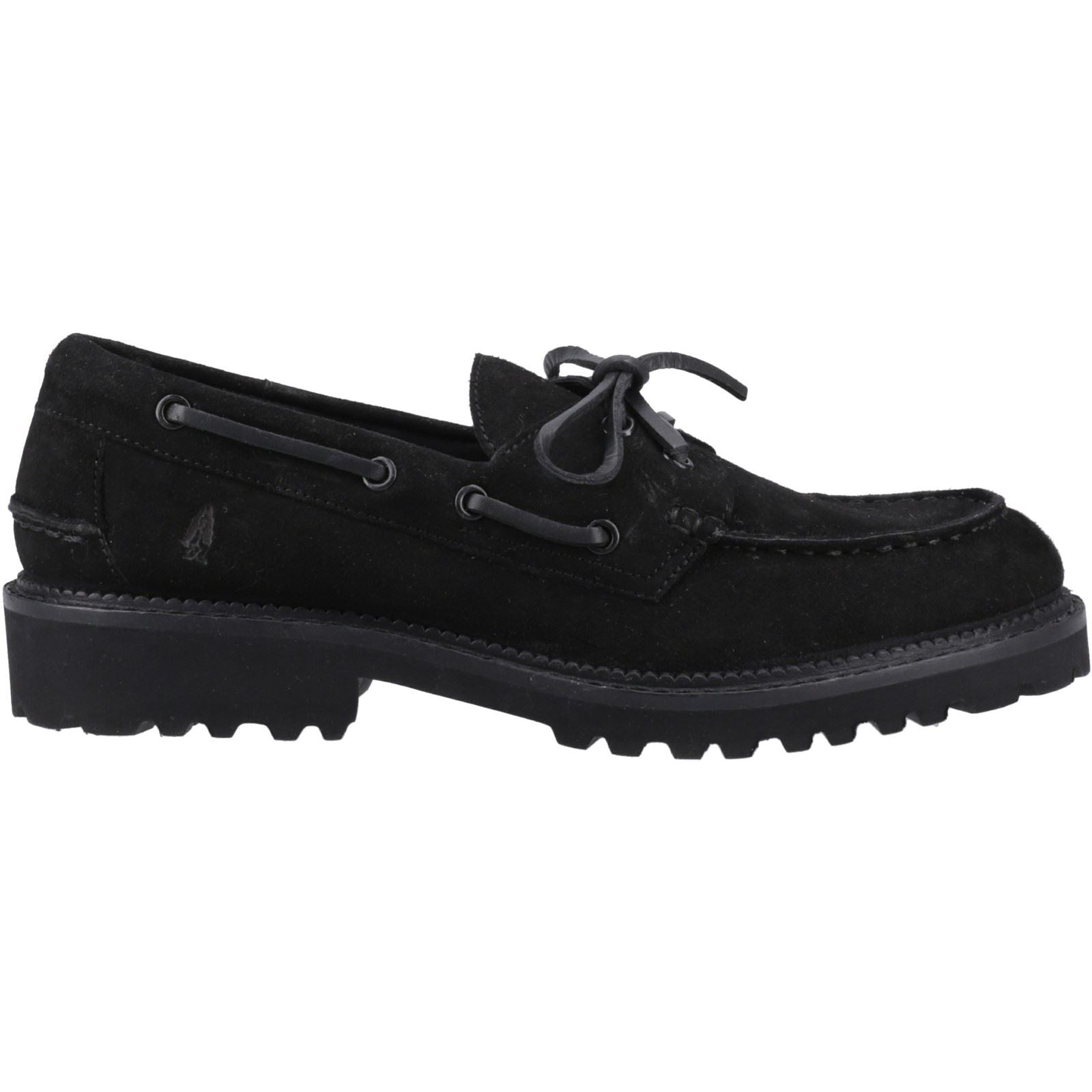 Hush Puppies Geri Damen Wildlederslipper In Schwarz