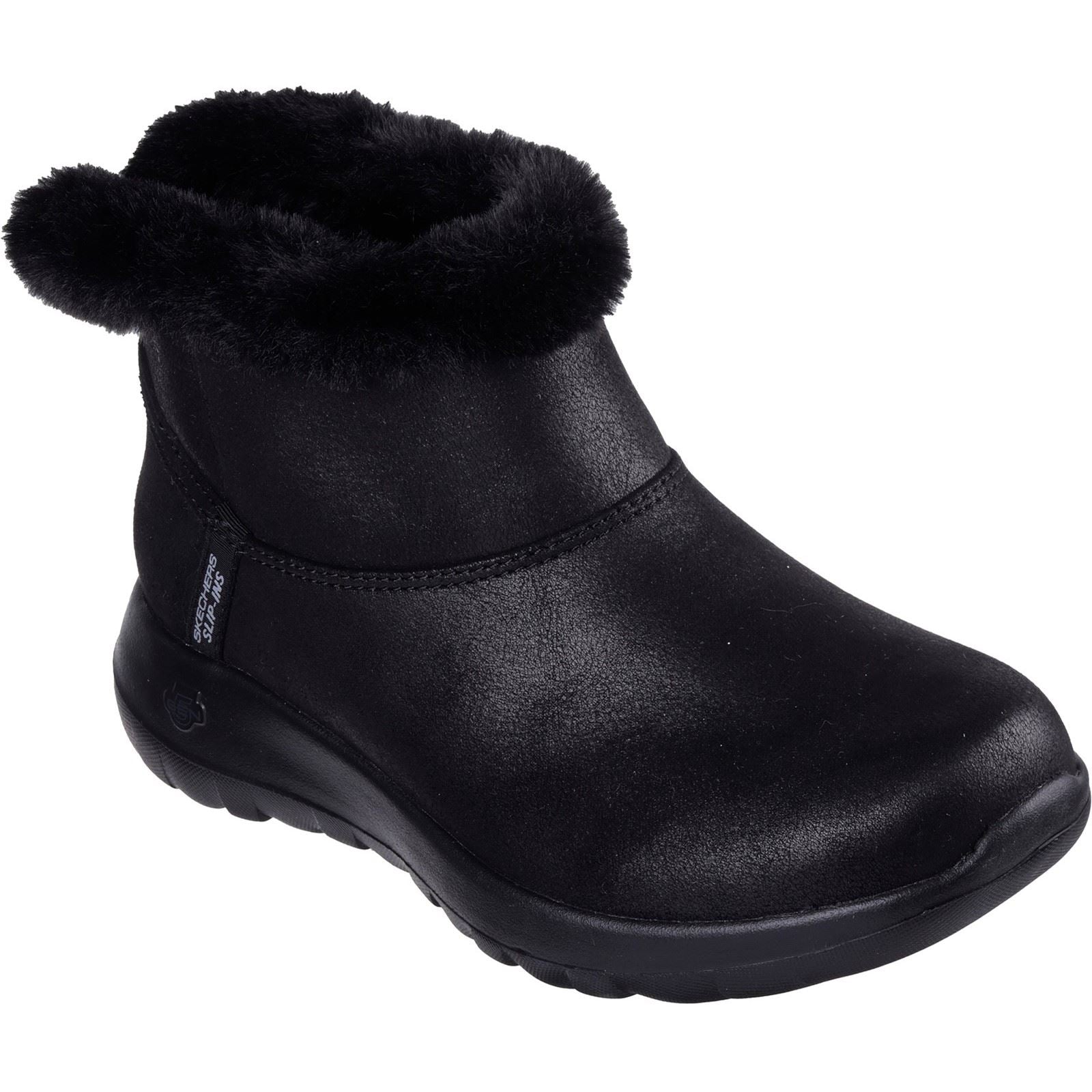 Skechers On-the-GO Joy Cozy Dream Polyester Damen Schwarze Farbe Winter Stiefeletten