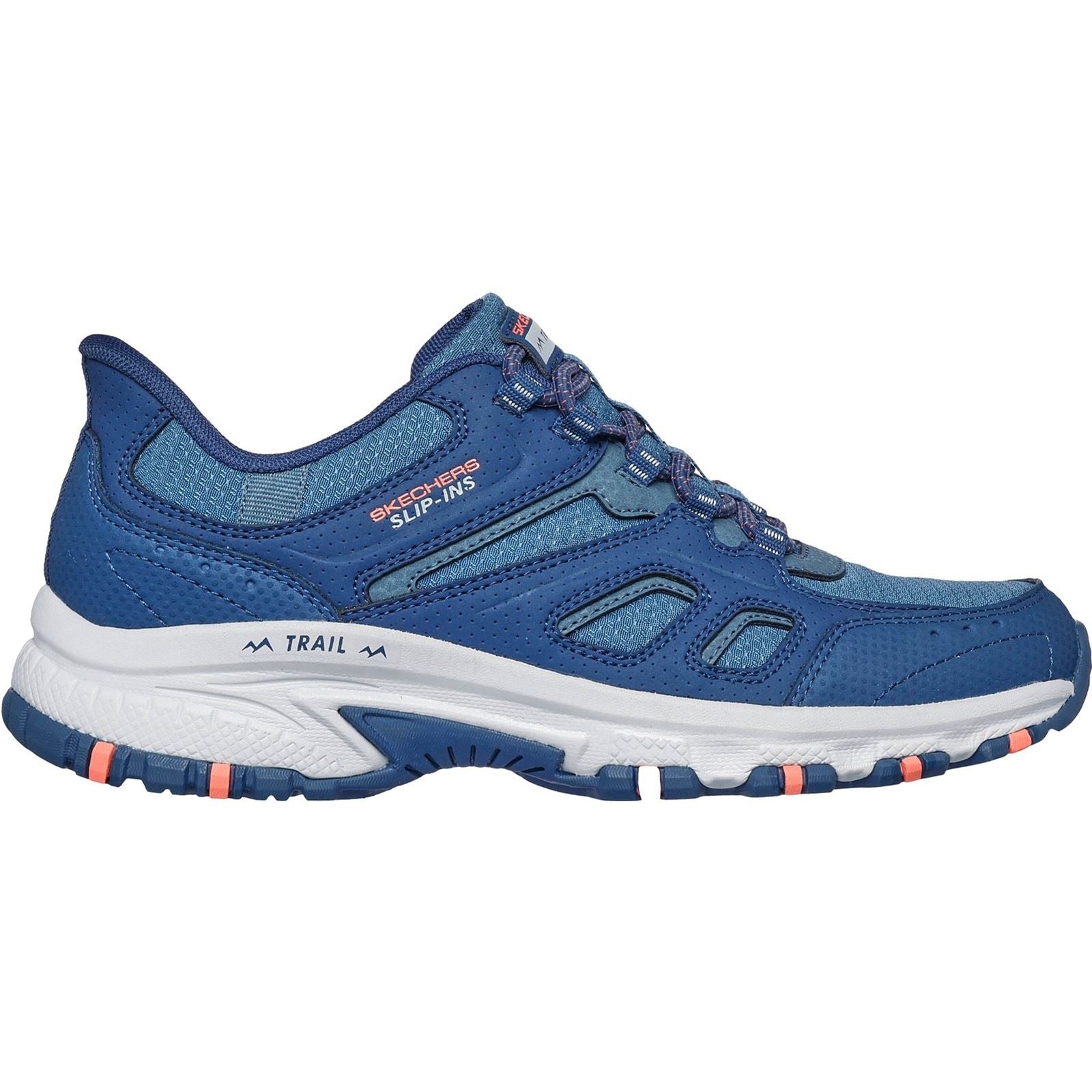 Skechers Slip-ins Hillcrest Kamalino Synthetische Damen Wanderstiefel In Marineblau/Koralle