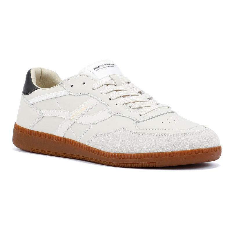 Pompeii Elan Sala Leder Herren Weiße Sneakers