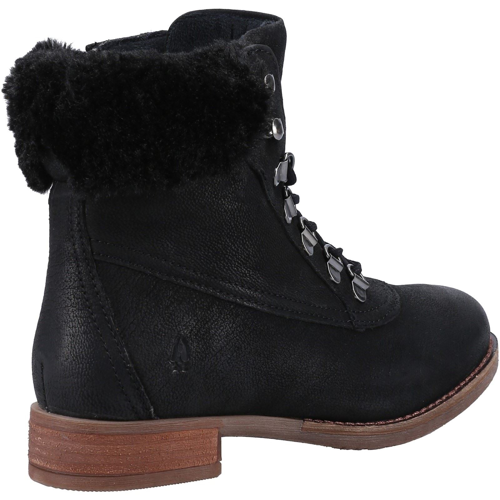 Hush Puppies Effie Damenstiefel Aus Kunstpelz In Schwarz