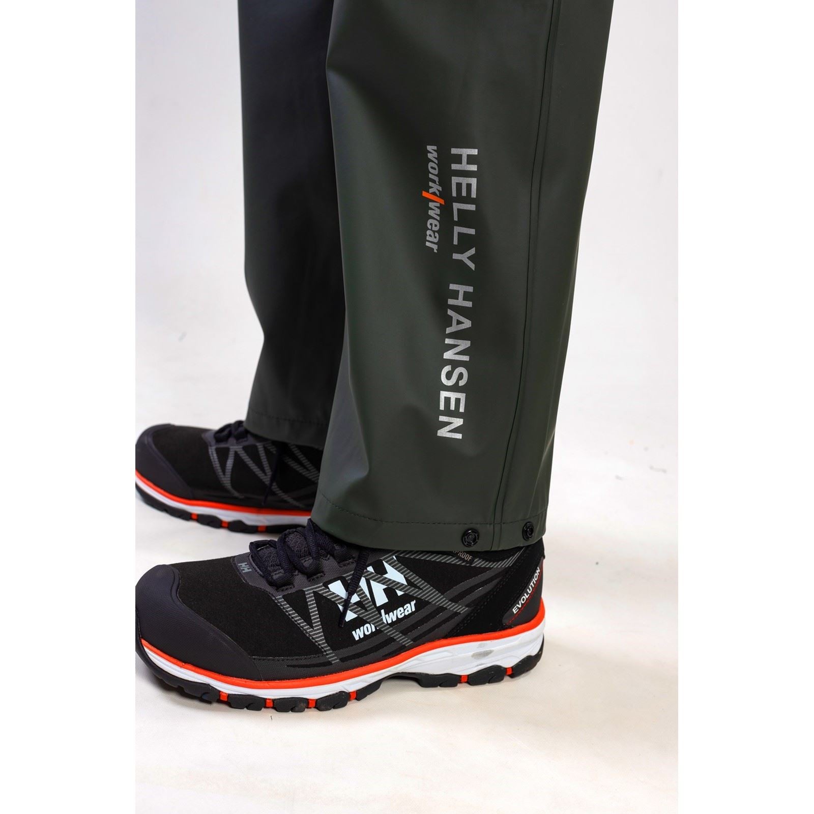 Helly Hansen Workwear Voss Polyester Unisex Erwachsene Grüne Regenhose