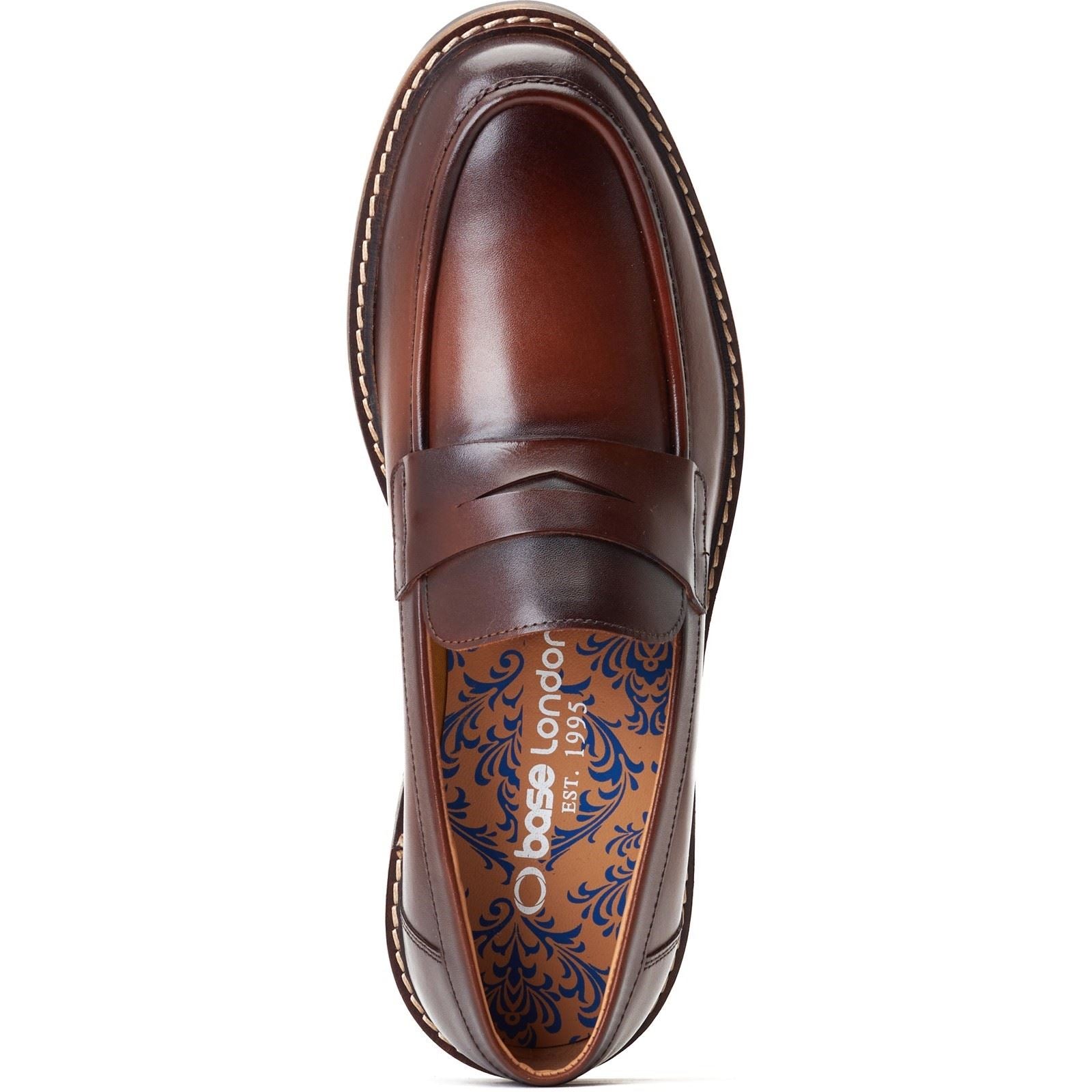 Base London Ivey Herrenschuhe Aus Gebranntem Braunem Leder