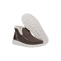 HEYDUDE Denny Wool Faux Shearling Damen-Walnussstiefel