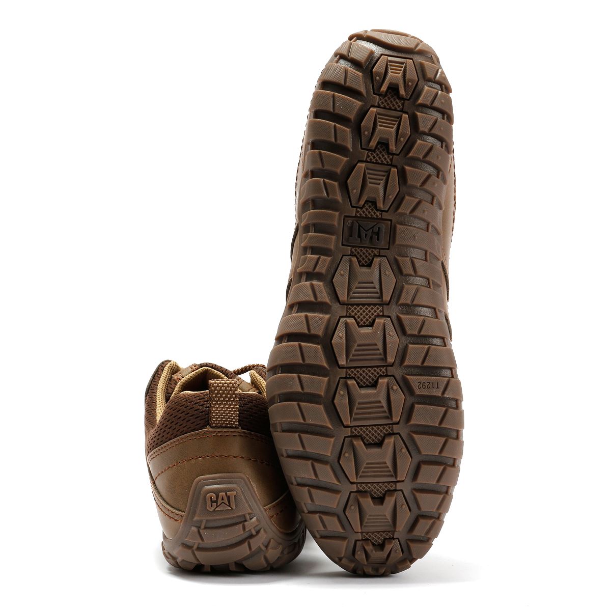 Caterpillar Instruct Wildleder Herren Schnürschuhe In Beige