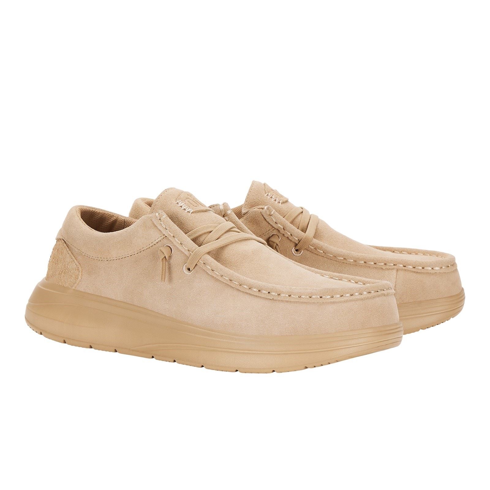 HEYDUDE Wally X Wildleder Herren Bootsschuhe In Tan
