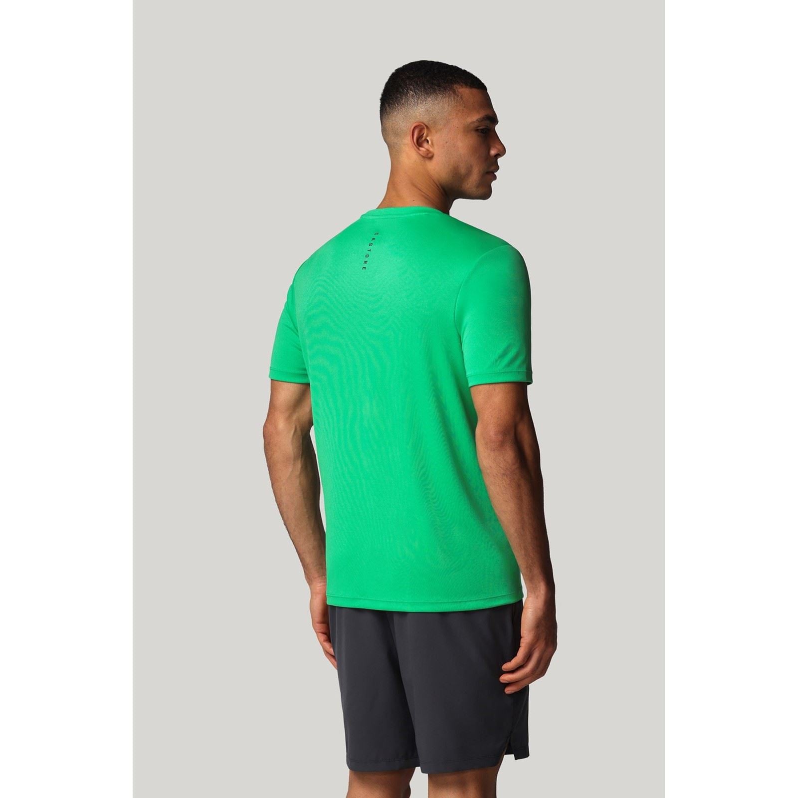 Castore Short Sleeve Polyester Herren Grünes Activewear T-Shirts
