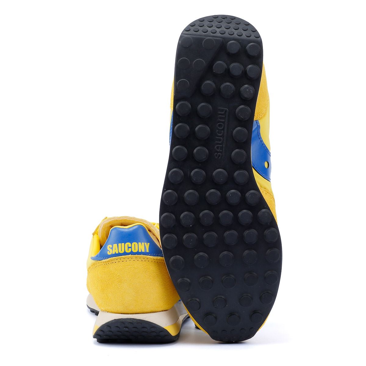 Saucony Trainer 80 Gelbe Wildleder Sneakers
