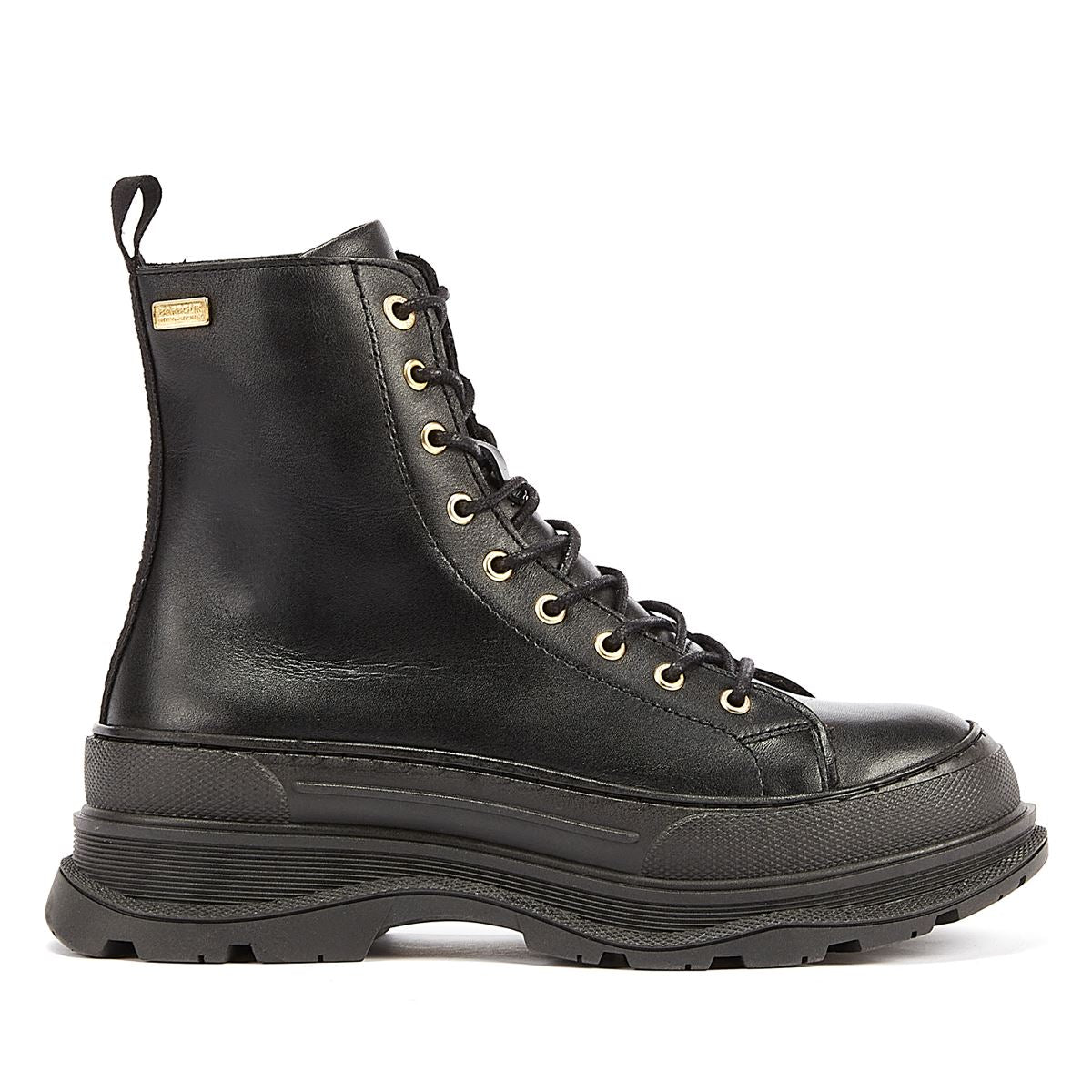 Barbour International Napier Damen Schwarze Stiefel