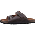 Hush Puppies Nash Slider Leder Herren Sandalen In Braun