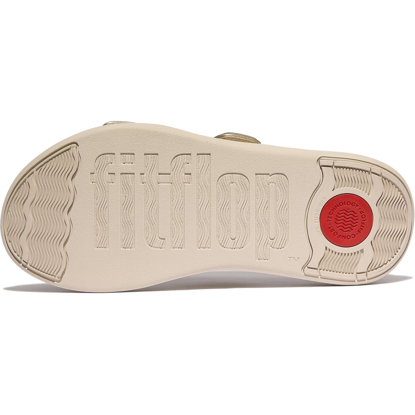 Fitflop F-Mode Go Polyurethan Damen Platino Sandalen