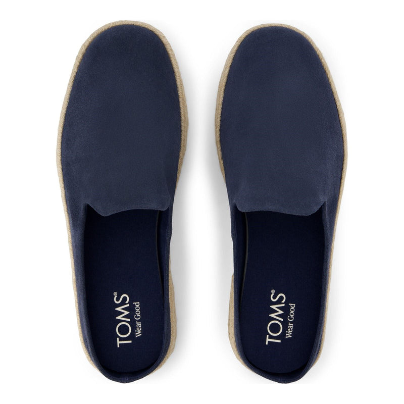 TOMS Santiago Mule Herren Pantoletten Aus Leder In Marineblau