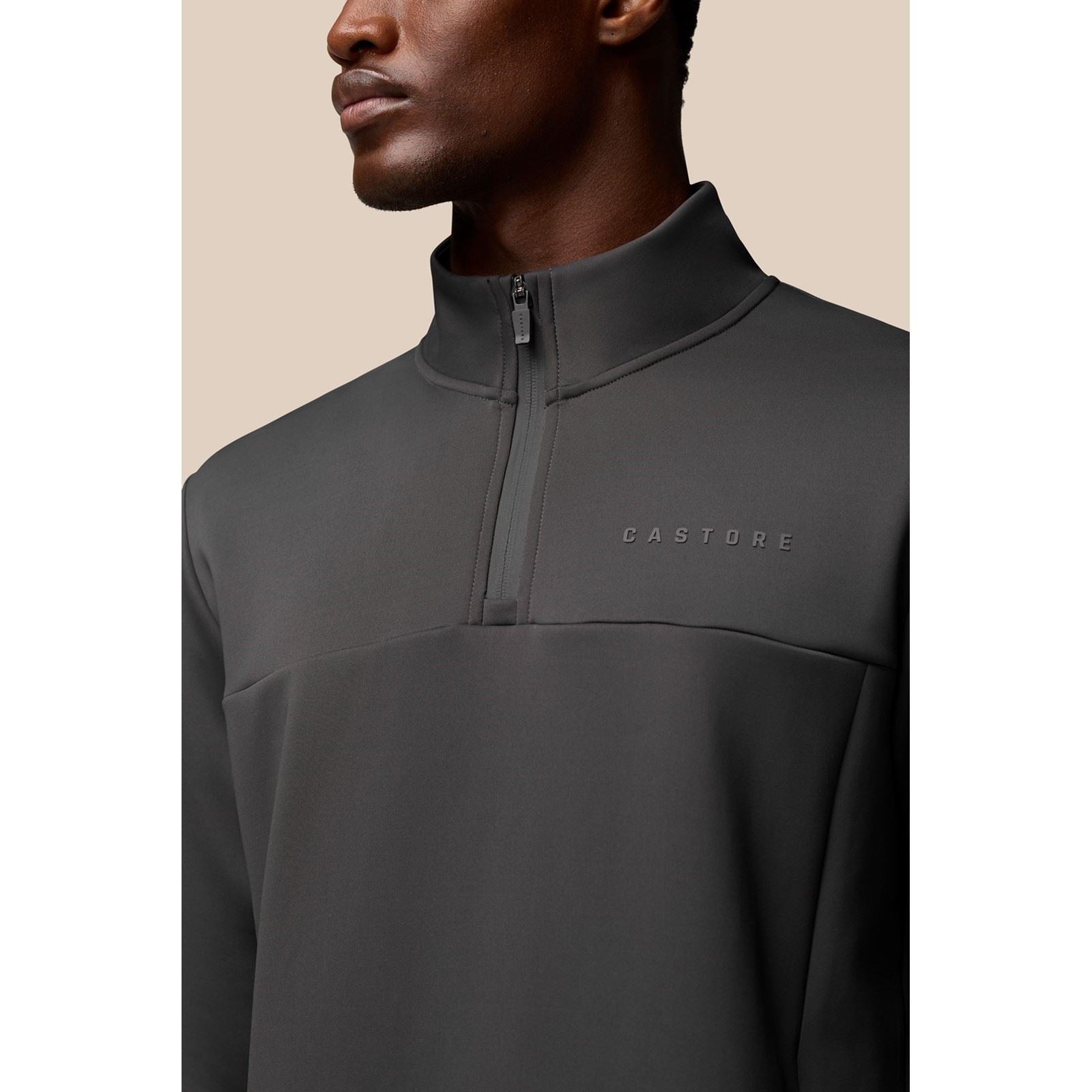 Castore Scuba 1/4 Zip Polyester Herren Grau Sweatshirt