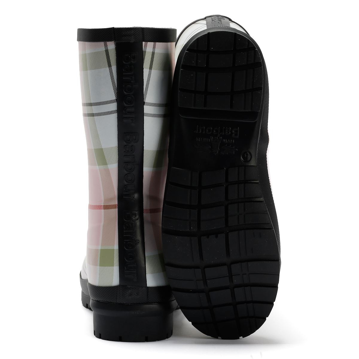 Barbour Banbury Mid Welly Gummi Damen Pink Gummistiefel