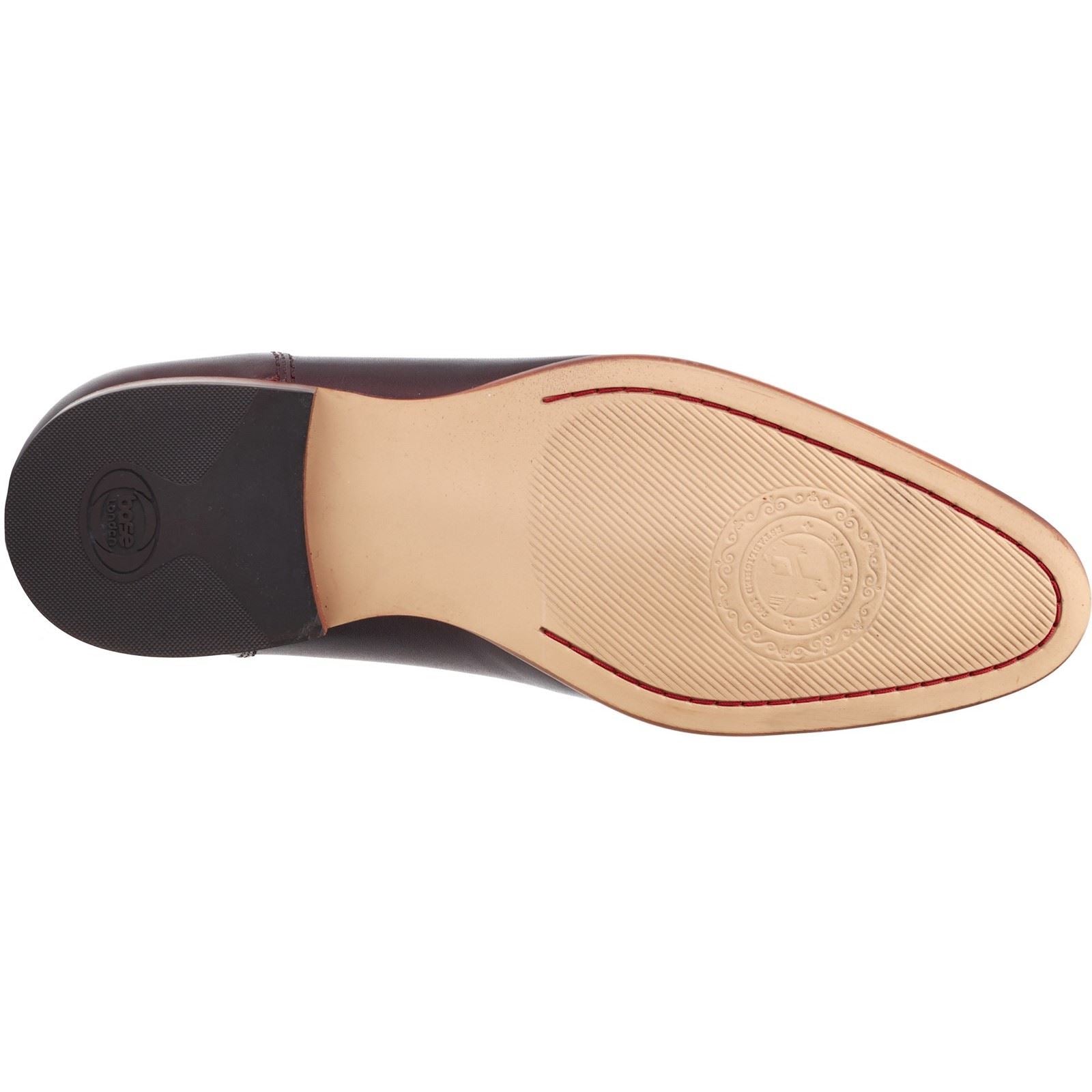 Base London Bruno Leder Herren Bordo Loafer