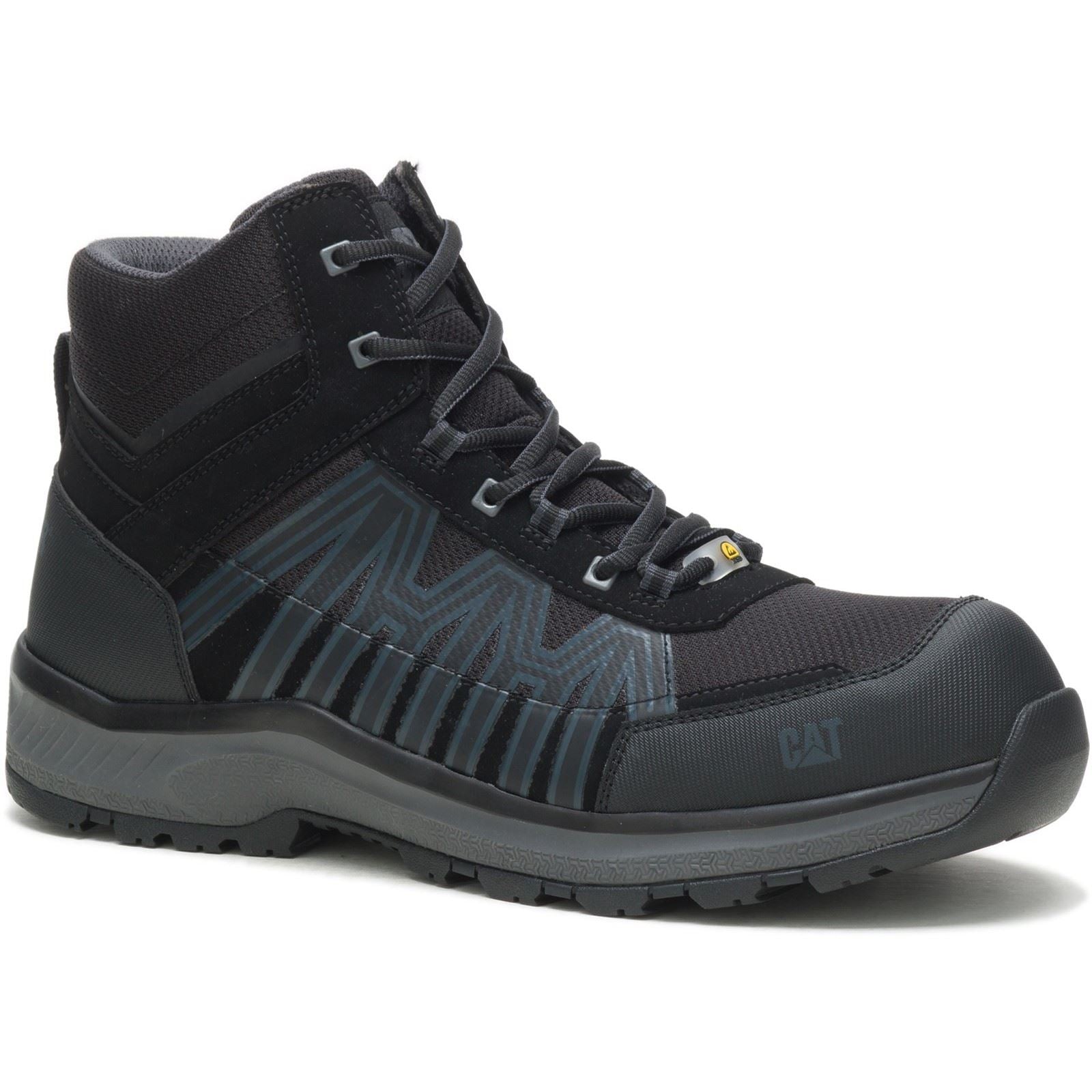 Caterpillar Charge Pu/Mesh/Tpu Schwarze Wanderschuhe