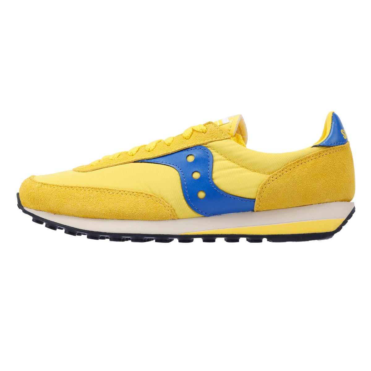 Saucony Trainer 80 Gelbe Wildleder Sneakers