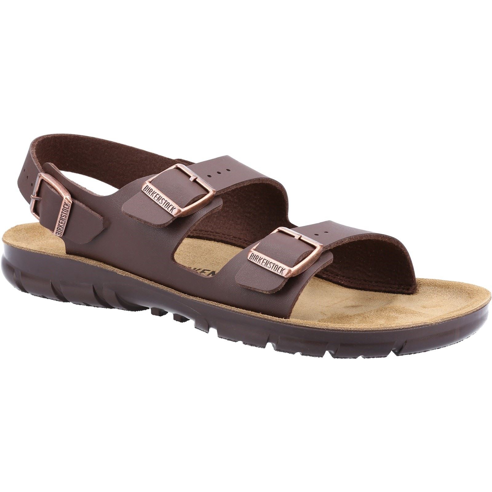 Birkenstock Kano Synthetische Herren Sandalen In Dunkelbraun