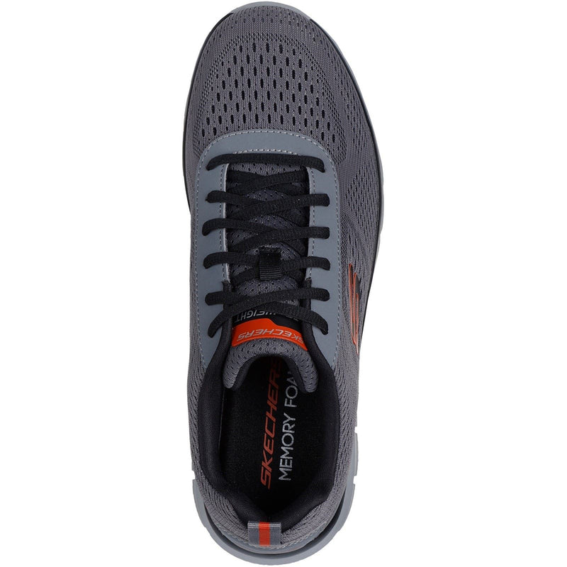 Skechers Track Leshur Herren Sneaker aus Polyester in Anthrazit/Orange