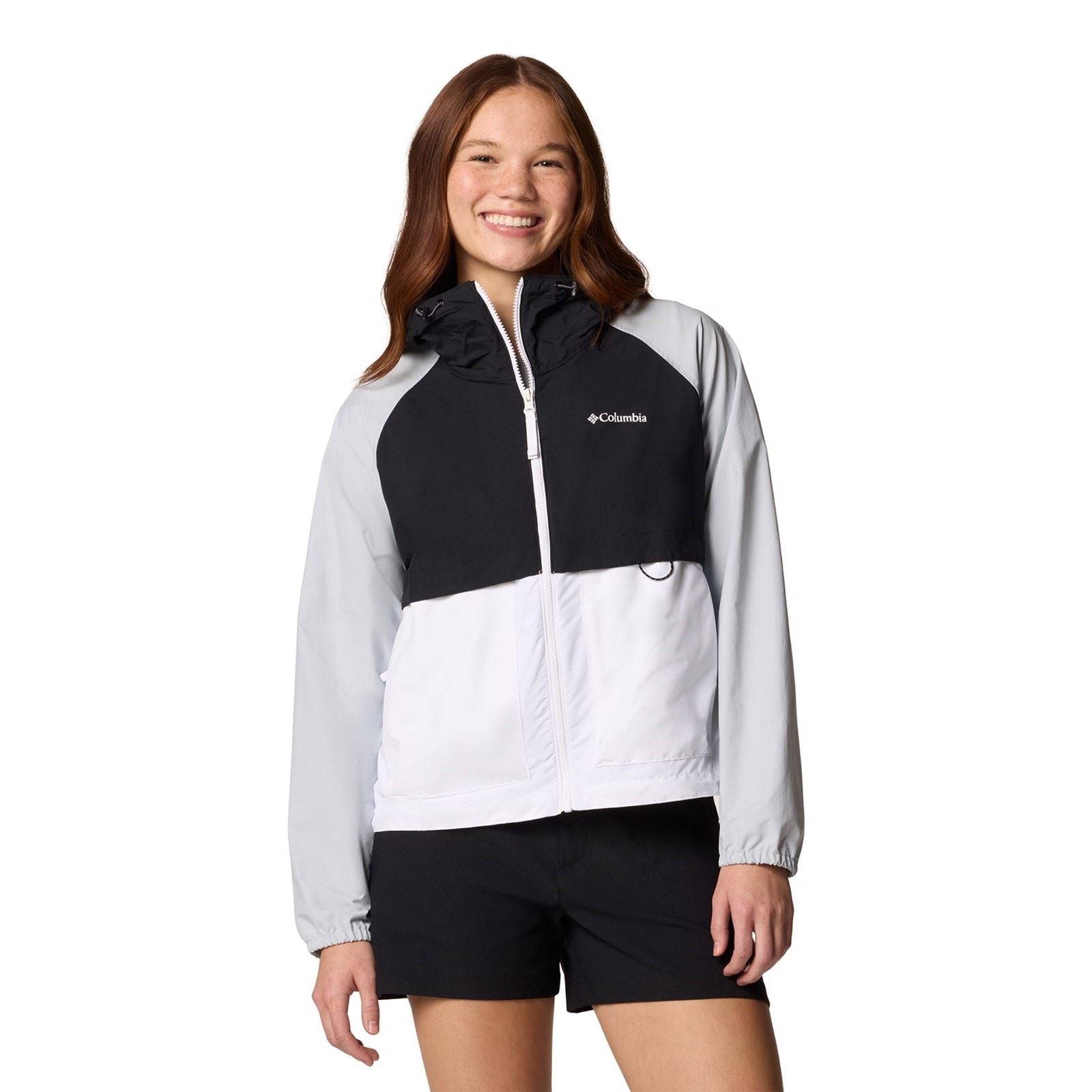 Columbia Spire Valley Damen Weiße Windbreaker-Jacken
