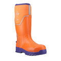 Muck Boots Grit S5 Herren Gummistiefel in Orange/Blau