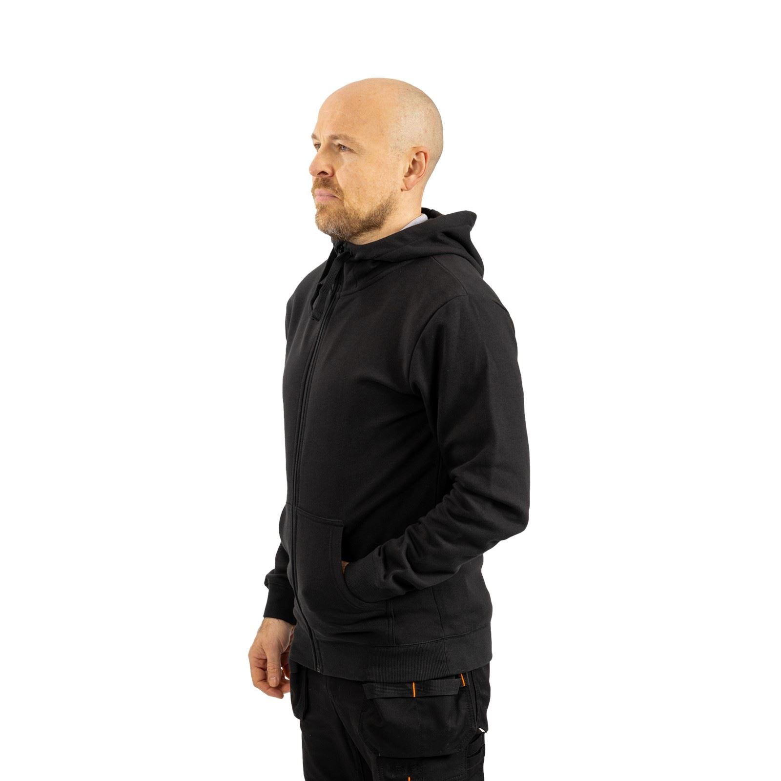 Helly Hansen Workwear Manchester Zip Baumwolle Herren Schwarzes Kapuzensweatshirt